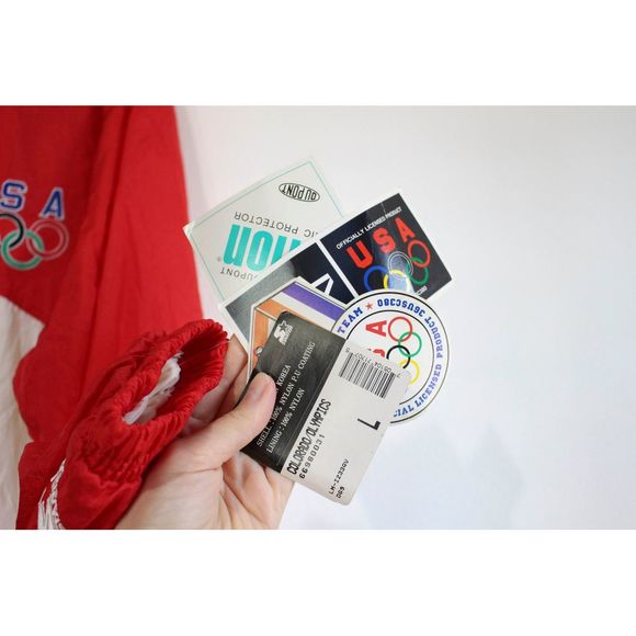 Vintage USA Olympic Flag Starter Zip Light Jacket - Picture 3 of 6